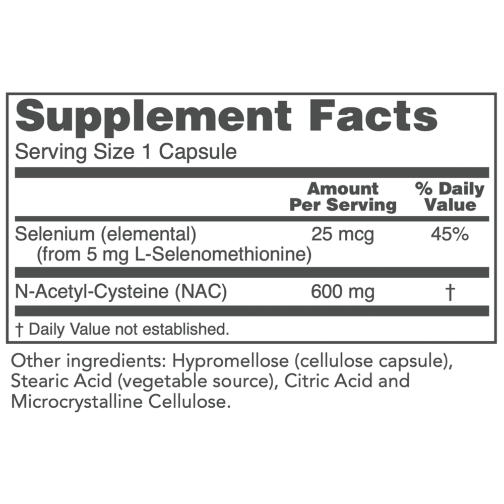 NAC N-Acetyl Cysteine 600mg