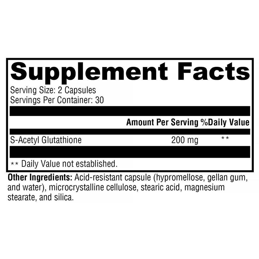 S-Acetyl Glutathione Antioxidant Support