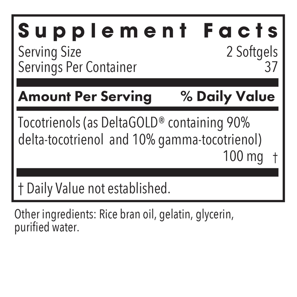 Delta-Fraction Tocotrienols 50mg