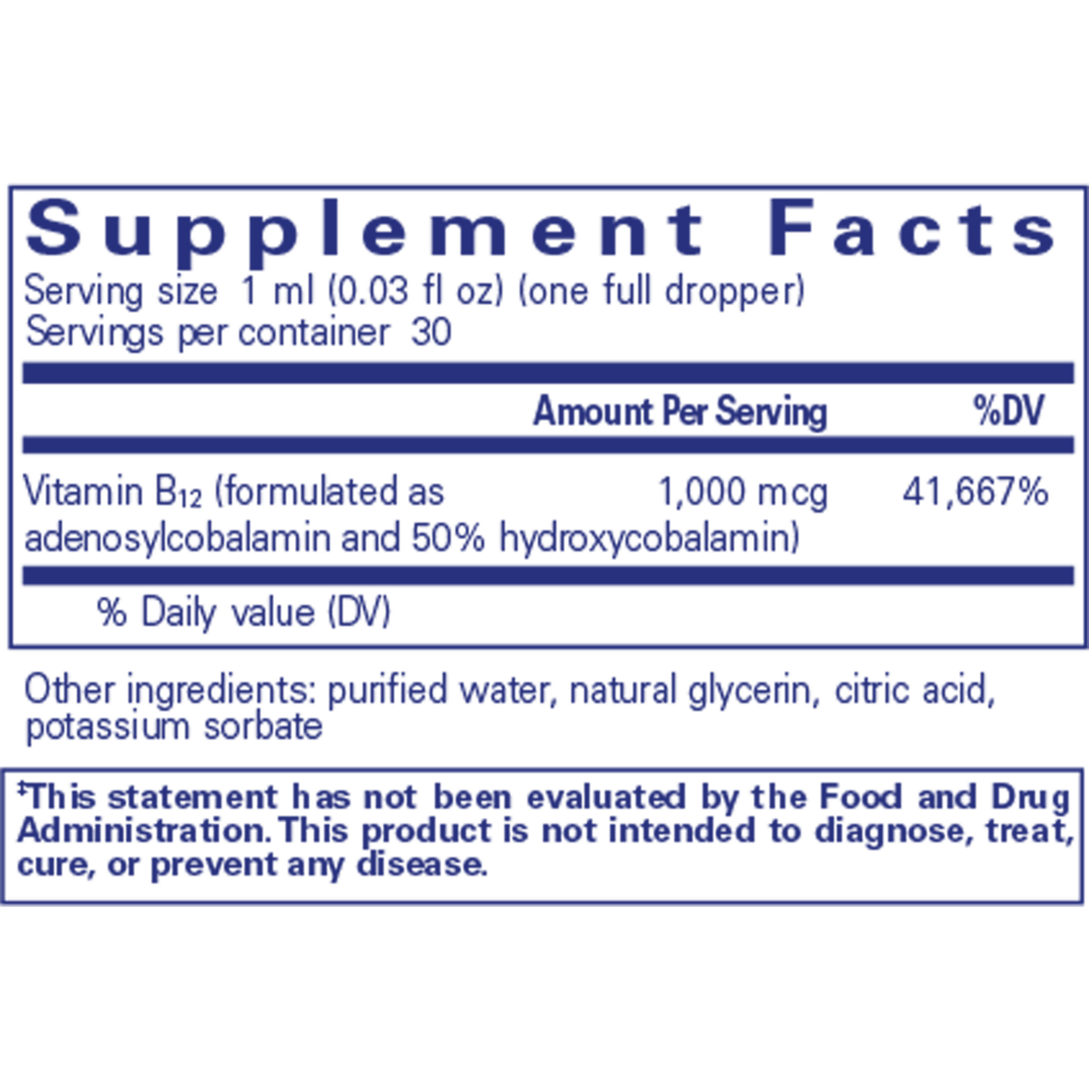 Adenosyl/Hydroxy B12 liquid