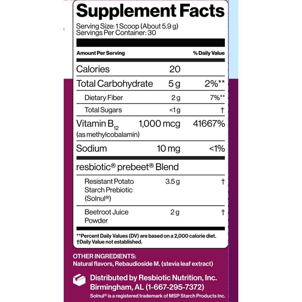 PRO resG prebeet ENERGY Prebiotic 2-Pack of 177 Grams