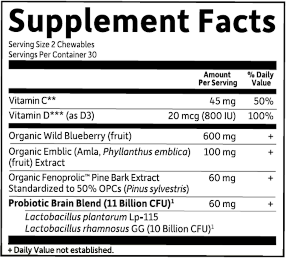 Dr. Formulated Brain Health Organic Attention/Focus Kids