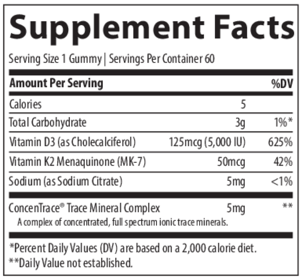 Vitamin D3 + K2 Gummies