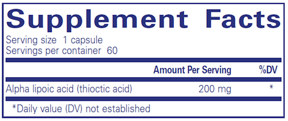 Alpha Lipoic Acid 200mg