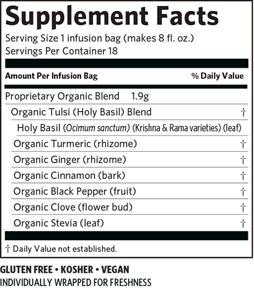 Tulsi Tea Turmeric Ginger