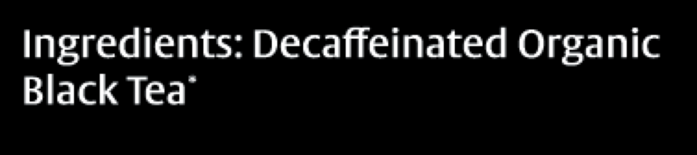 English Breakfast Decaf Organic