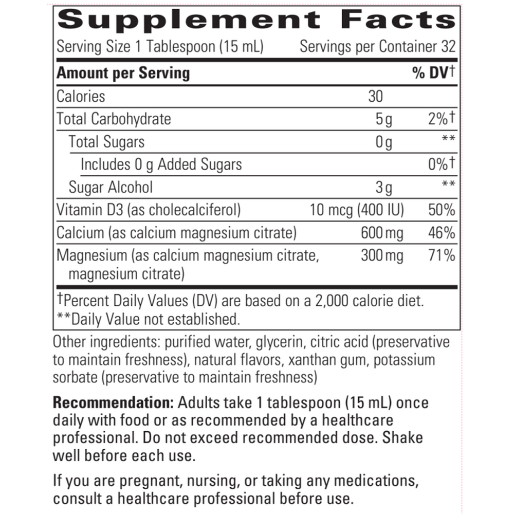 Liquid Calcium Magnesium Orange-Vanilla 2:1