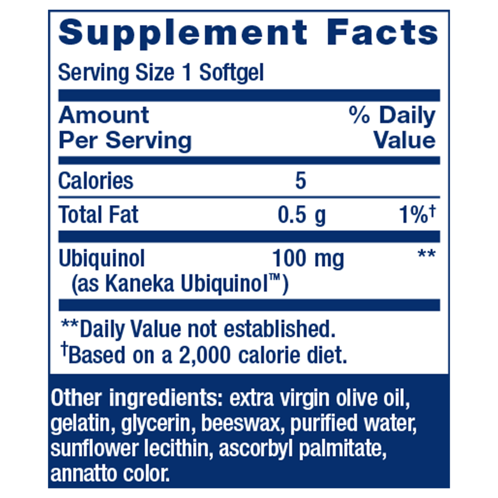 Super Ubiquinol CoQ10 100mg