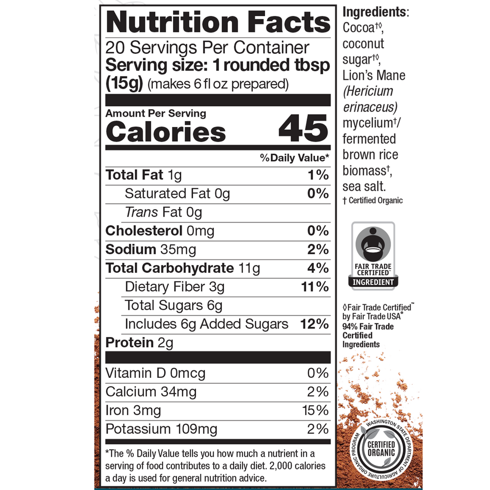 MycoBrew® Cocoa  -  bulk powder canister