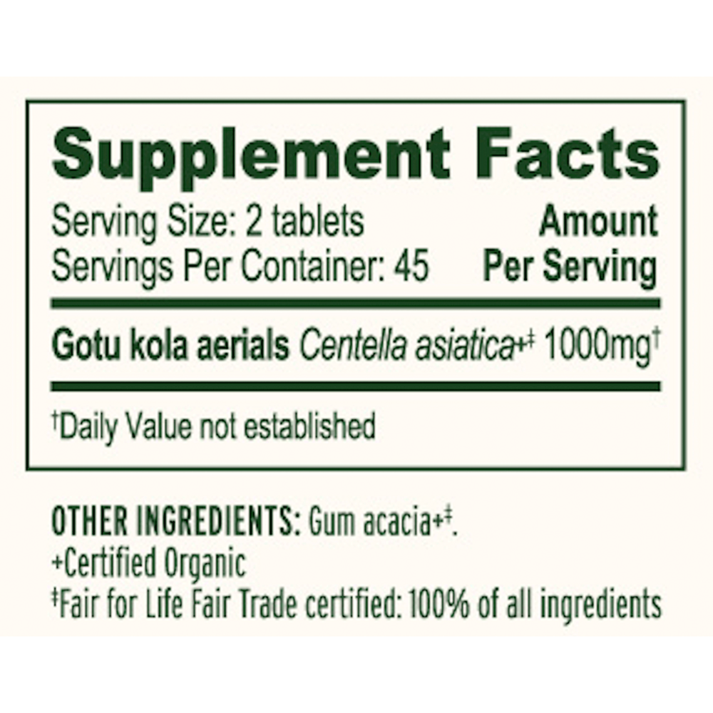 Gotu Kola Tablets