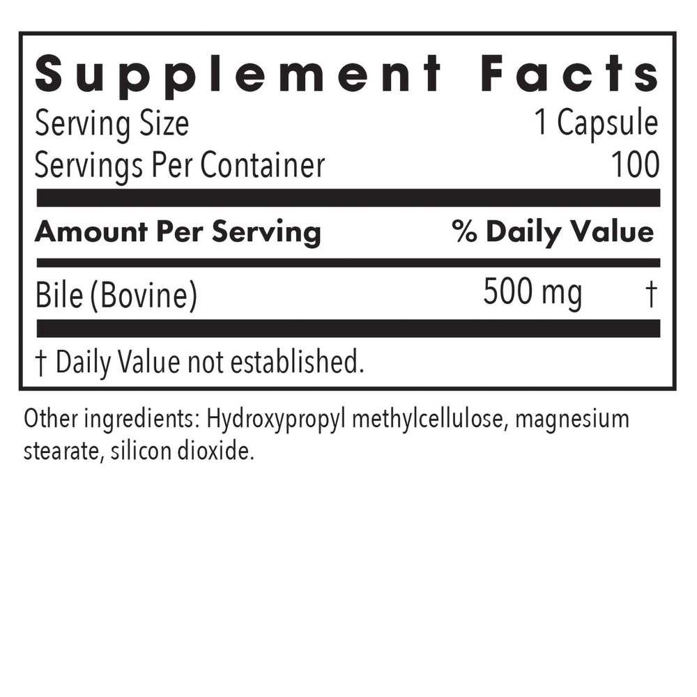 Ox Bile 500 mg Digest