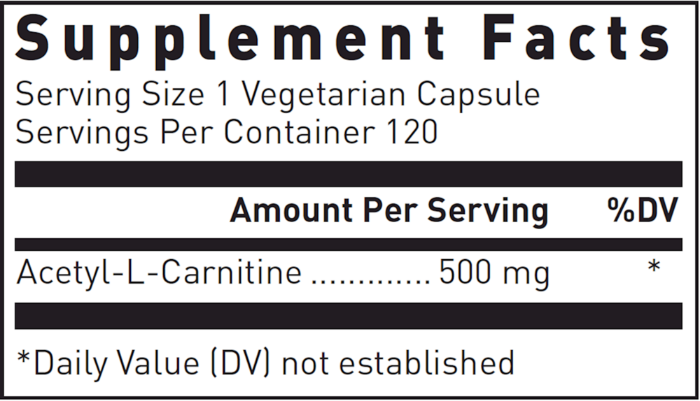 Acetyl L-Carnitine 500mg