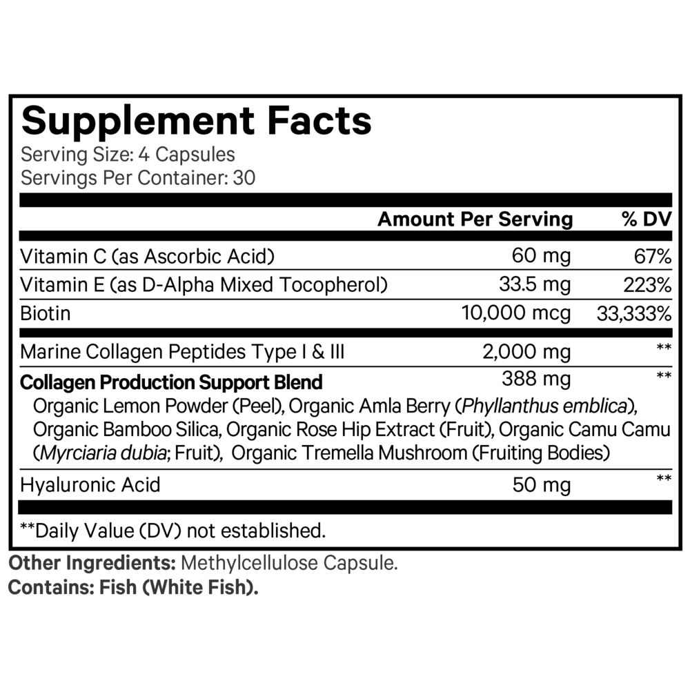 Biotin Marine Collagen + HA + Vit C