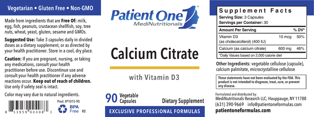 Calcium Citrate w/ Vitamin D3