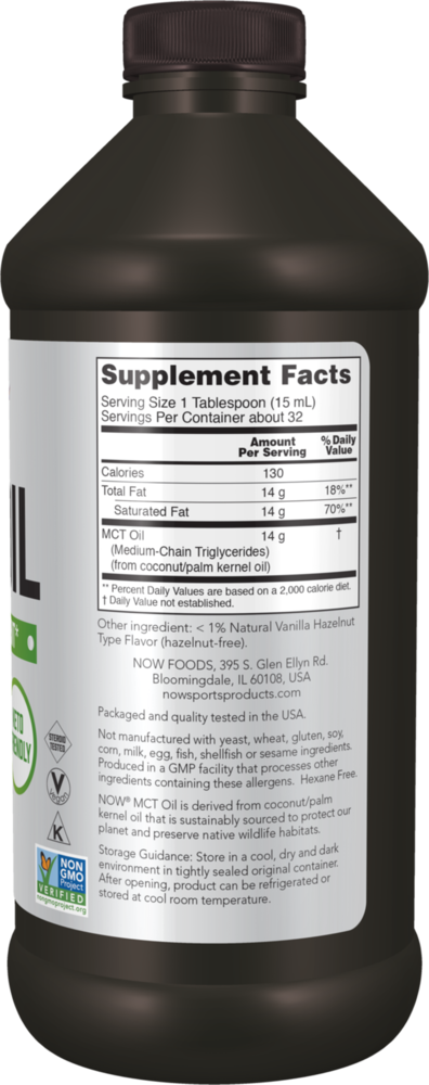 MCT Oil Vanilla Hazelnut