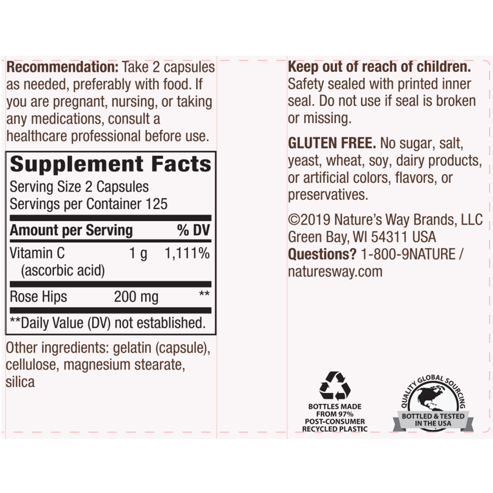 Vitamin C 500 with Rose Hips