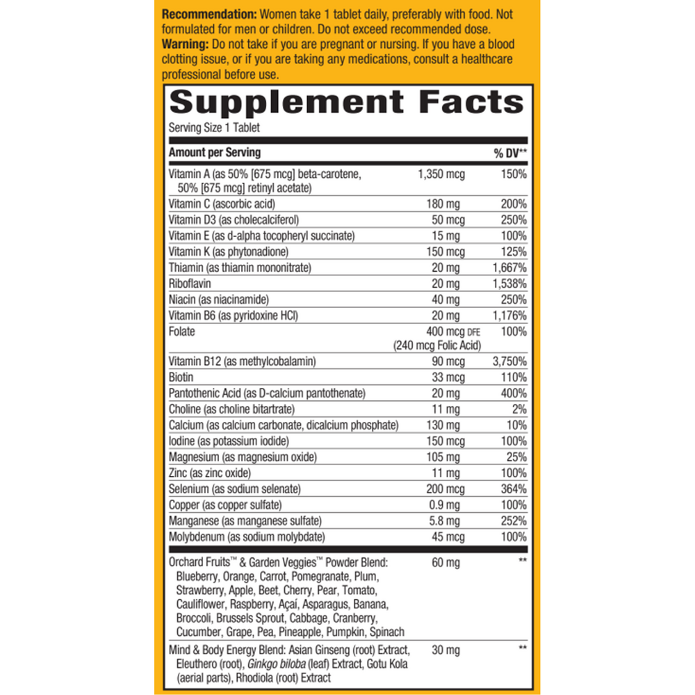 Alive! Once Daily Womens 50+ Multi (Ultra Potency)