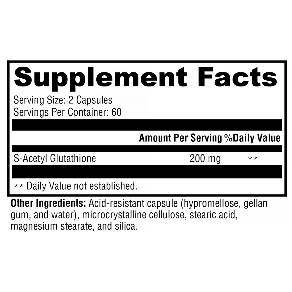 S-Acetyl Glutathione Antioxidant Support