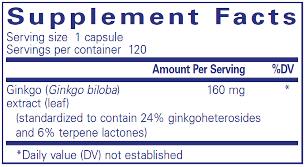 Ginkgo 50 160mg