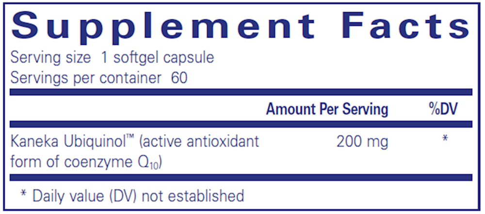 Ubiquinol-QH 200mg