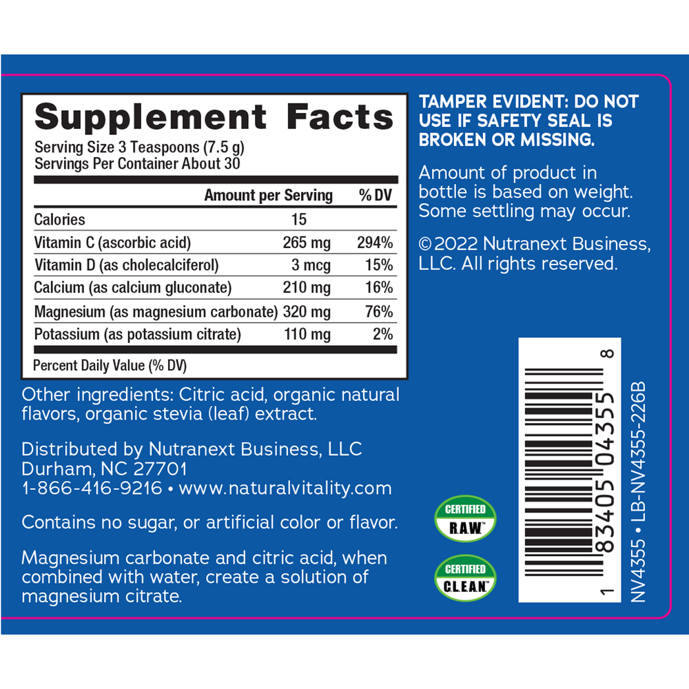 Calm Plus Calcium Raspberry/Lemon