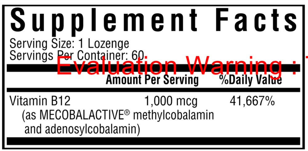 Methyl B12 1000mcg