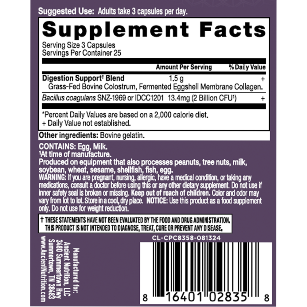 Colostrum + Collagen Capsules, Gut & Immune System Health