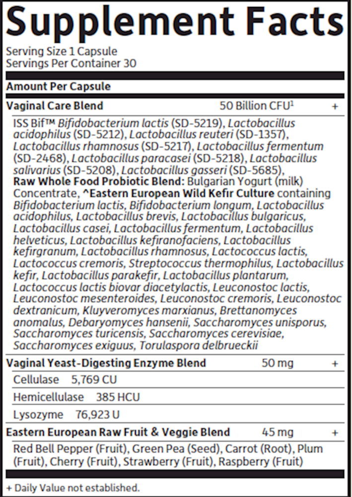 RAW Probiotics Vaginal Care