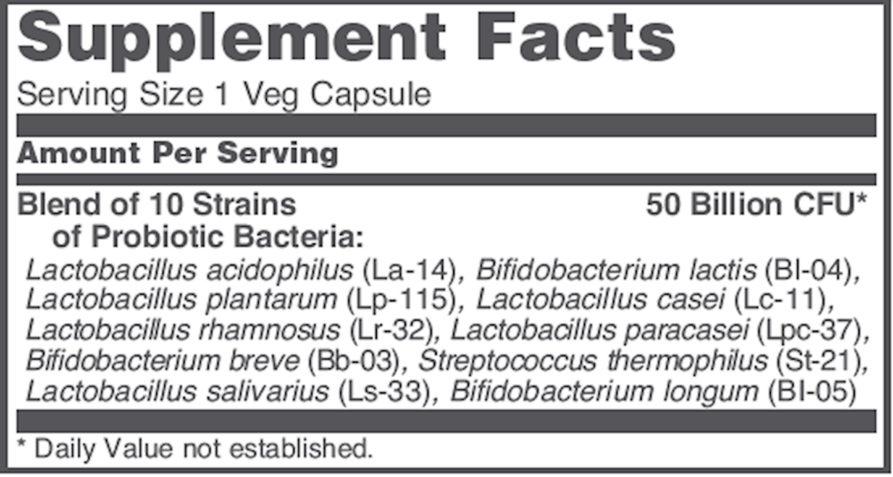 ProtoDophilus 50 billion, 10 Strains