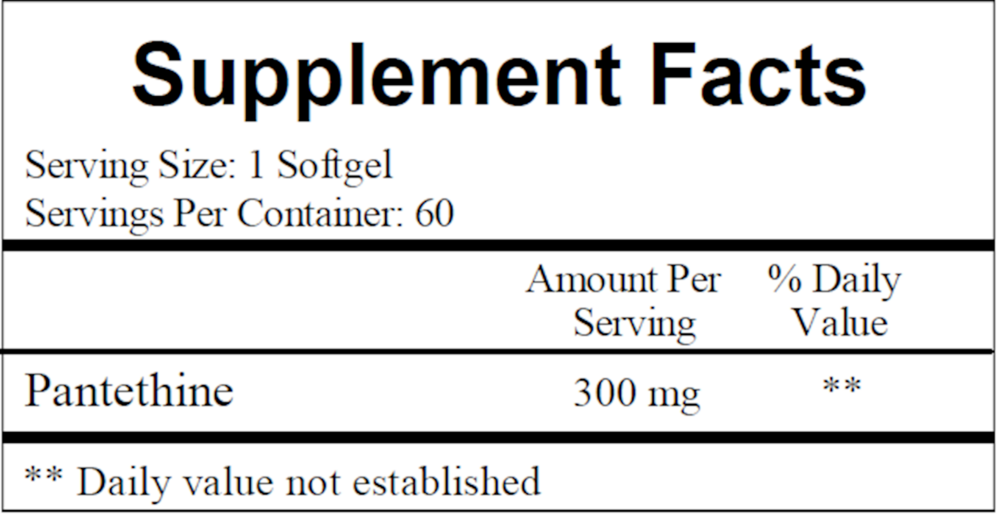 Pantethine 300mg (Pantesin)