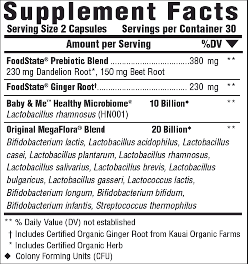 Baby & Me 2™ Prenatal Probiotic + Prebiotic