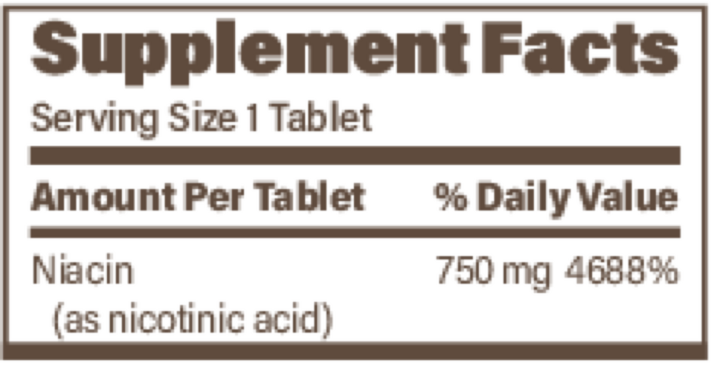 Extended Release ENDUR-ACIN® Wax Matrix Niacin (Nicotinic Acid) 750mg