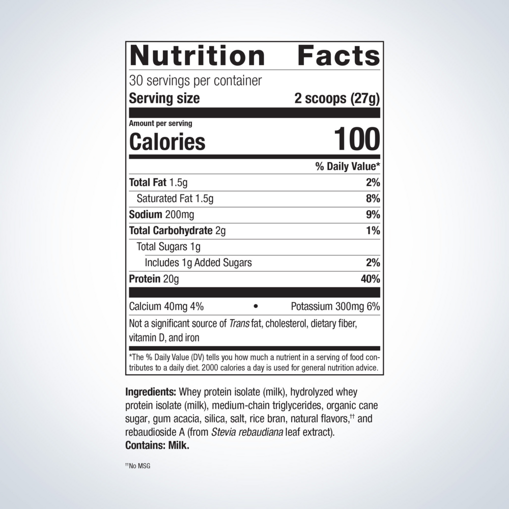 Perfect Protein® Whey, Vanilla (California Only)