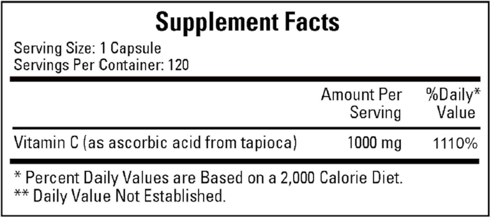Vitamin C-1000 (non-corn)