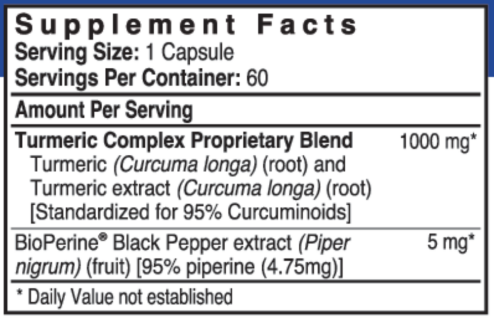 Turmeric Curcumin 1000mg