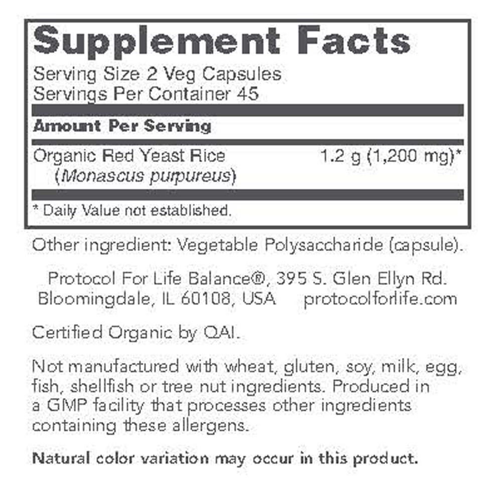 Red Yeast Rice Extract 600mg