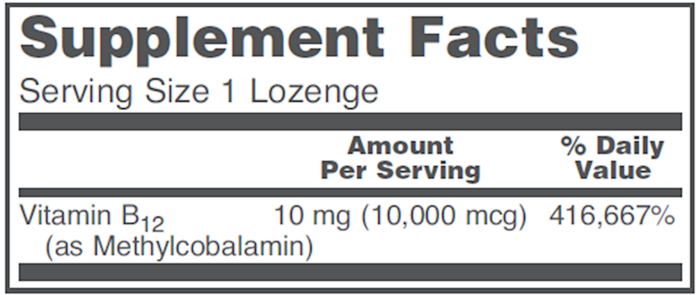 Methyl B12 10,000mcg