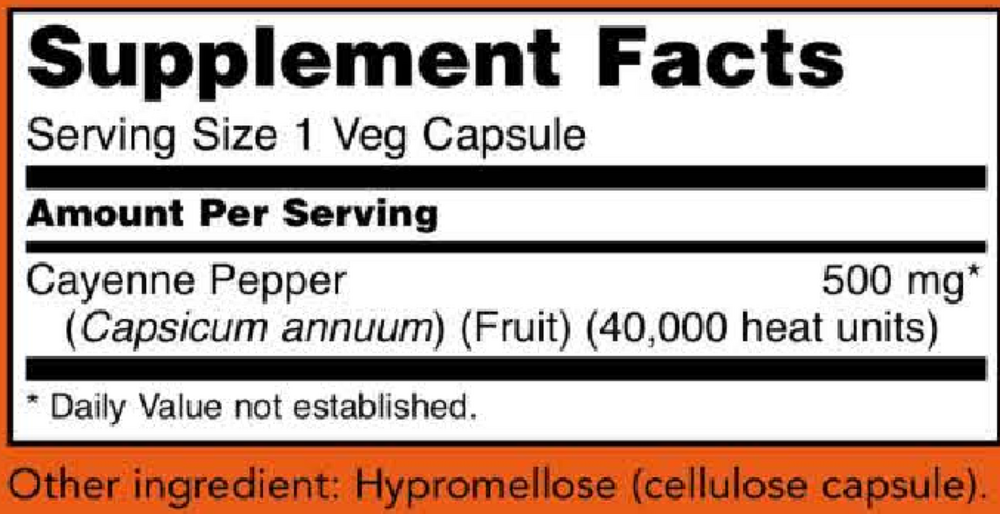 Cayenne 500mg