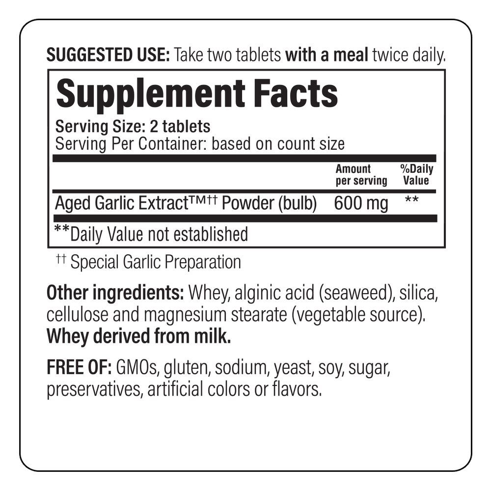 Kyolic Aged Garlic Extract Cardiovascular Formula 100