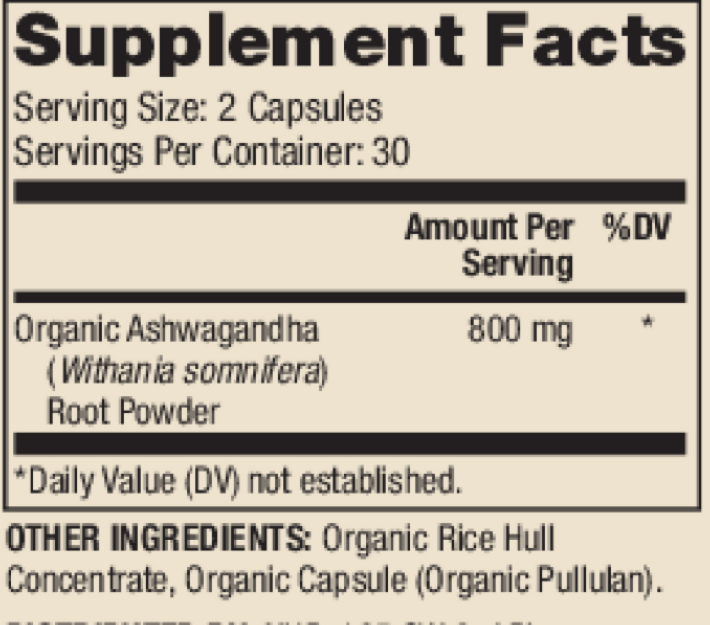 Organic Ashwagandha