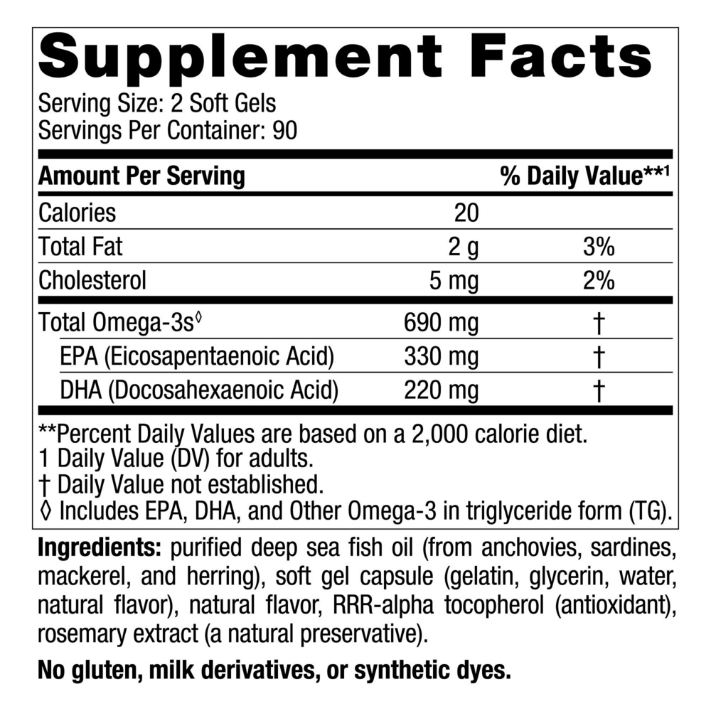 Omega-3, Formerly Arctic Omega (Lemon)