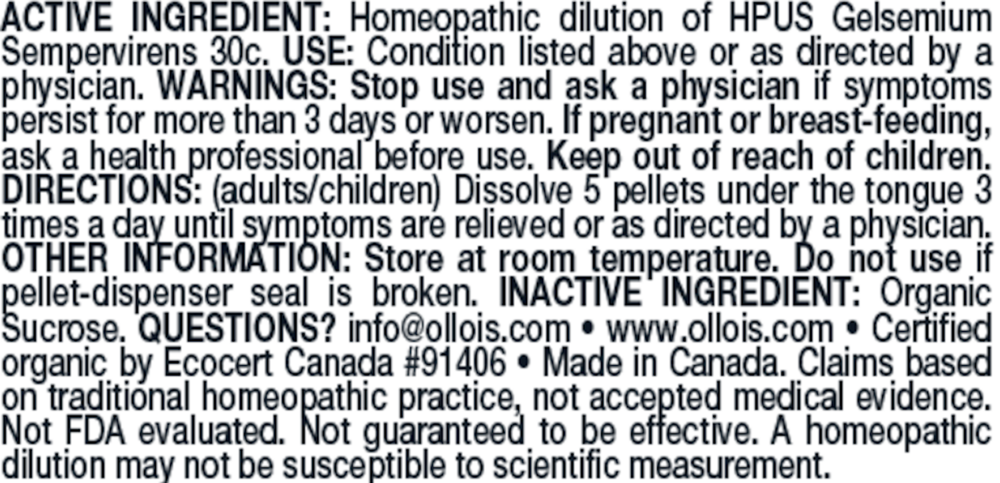 Olloïs Gelsemium Sempervirens 30C Pellet