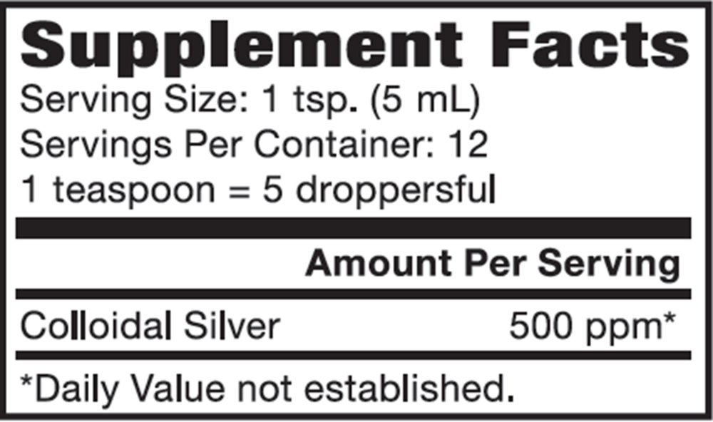 Colloidal Silver 500PPM