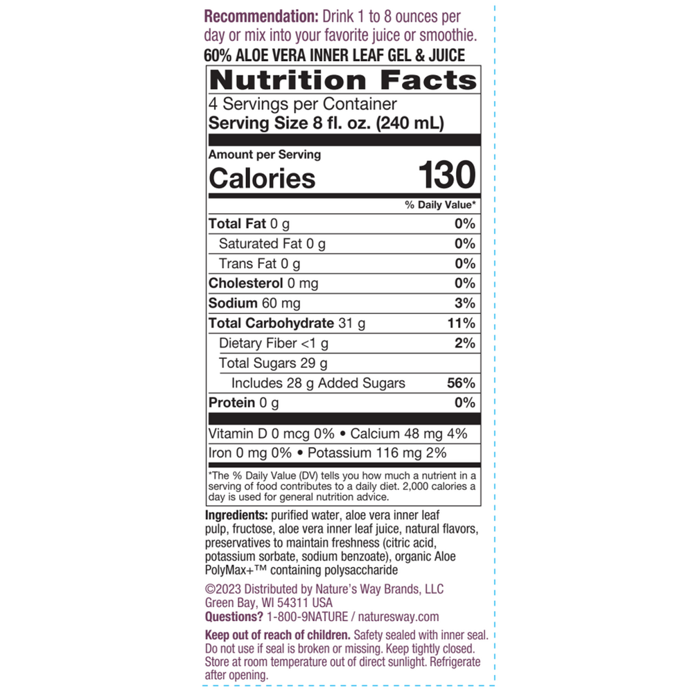 Aloe Vera Gel and Juice (Berry)