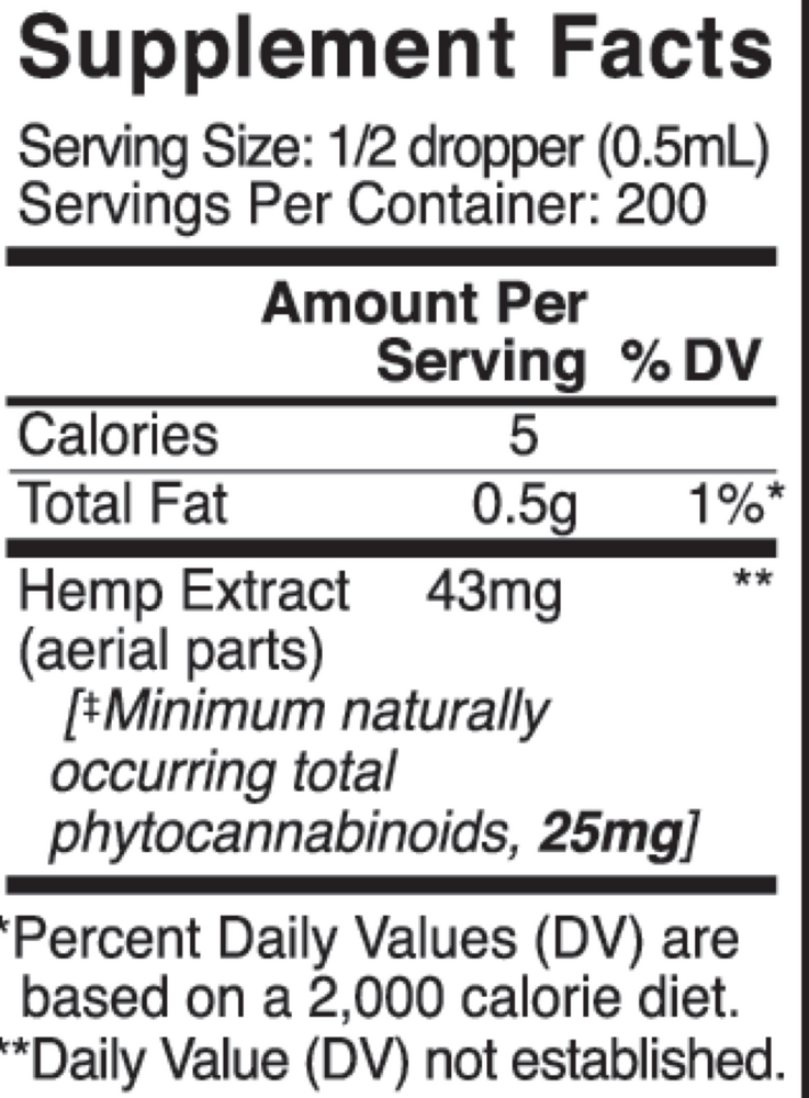 Original Formula Hemp Extract 50mg - Mint Chocolate
