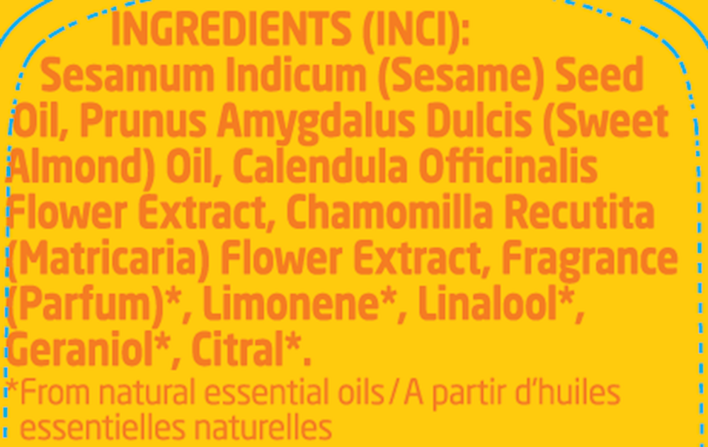 Comforting Baby Oil