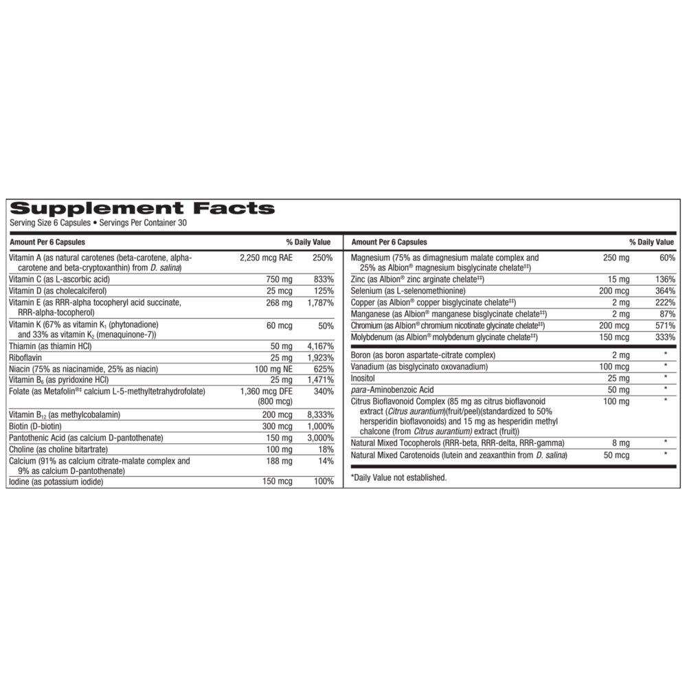 MultiThera®1 Capsule Formula plus K
