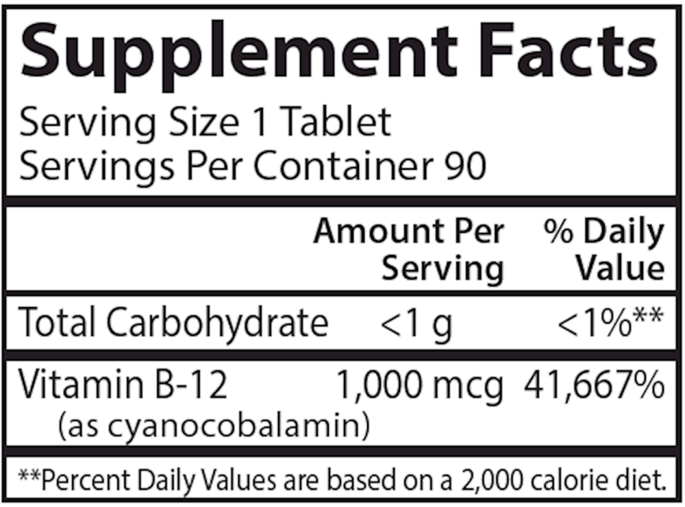 B-12 1000mcg