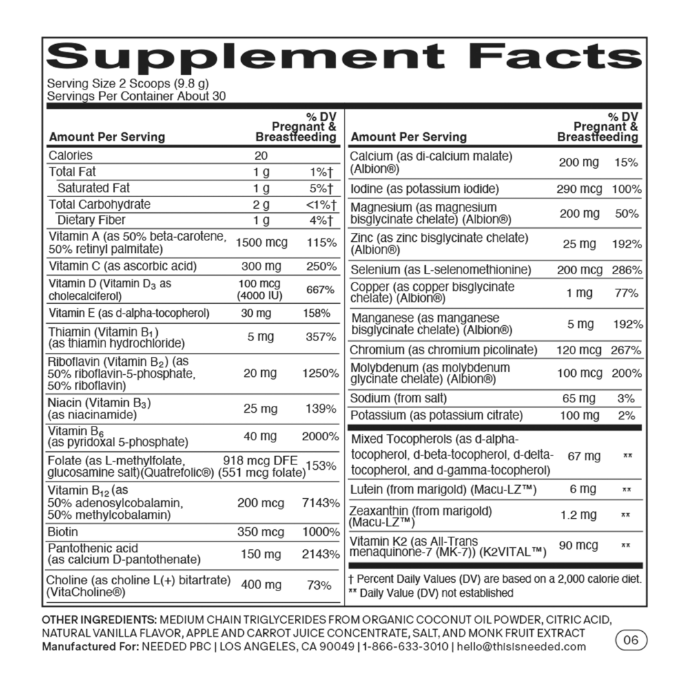 Prenatal Multi Powder, Vanilla