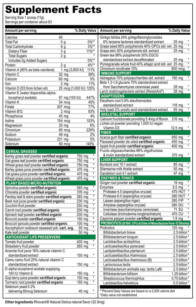 Green Vibrance +25 Billion Probiotics